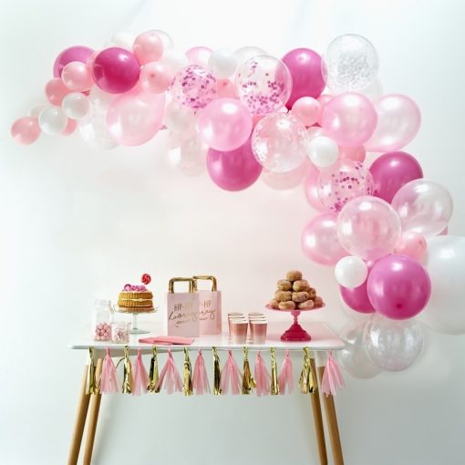 Luftballon Bogen pink
